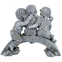 Design Toscano 14.5" Nature's Scholars Reading Children Garden Statue