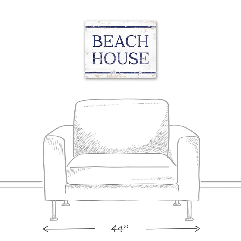Beach House Canvas Wall Art
