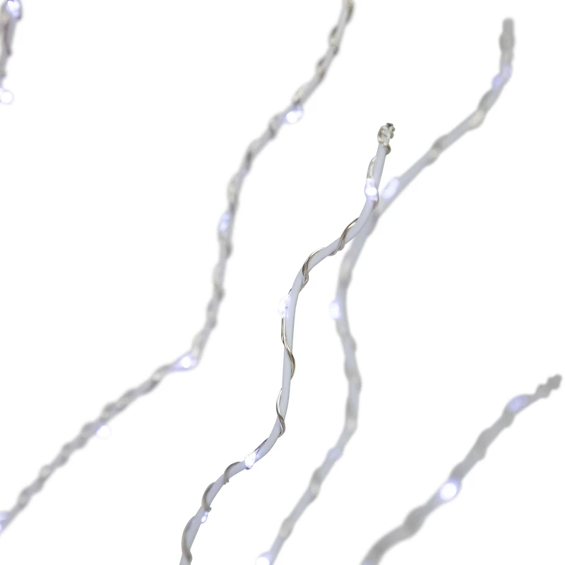 5ft. Pre-Lit White Birch Twig Artificial Christmas Tree, Cool White LED Lights