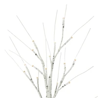24" LED White Birch Twig Tree Decoration