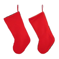 Glitzhome® 20.5" Polar Bear & Penguin Hooked Stocking Set