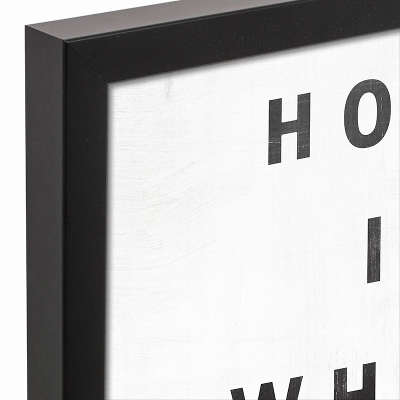 Home Is Where They Love You 13.73" x 19.73" Black Framed Canvas