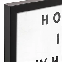 Home Is Where They Love You 13.73" x 19.73" Black Framed Canvas