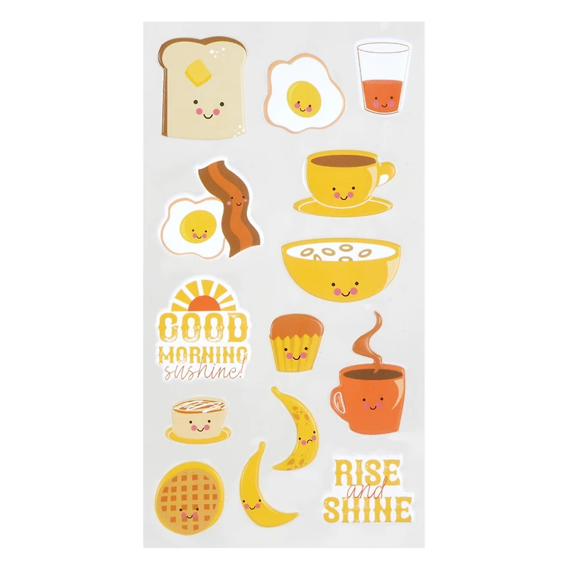 Breakfast Food Puffy Stickers by Recollections™