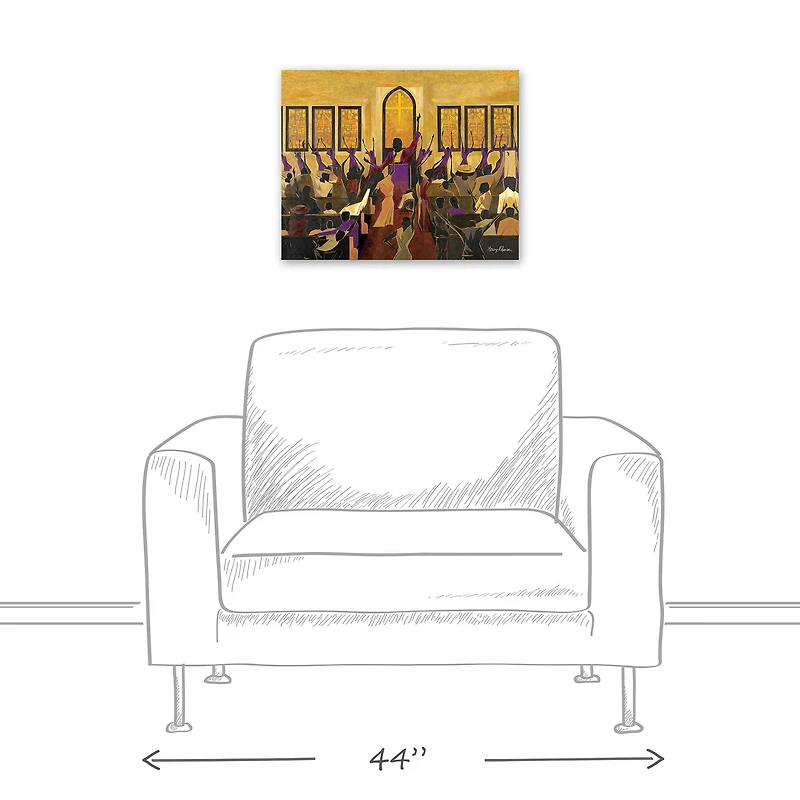 Gospel Church Song 20" x 16" Canvas Wall Art