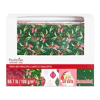 Holly Jolly Christmas Cards & Envelopes, 50ct. by Recollections™