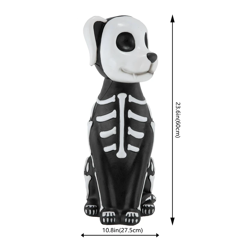 23.5" LED Lighted Skeleton Dog Blow Mold by Ashland®