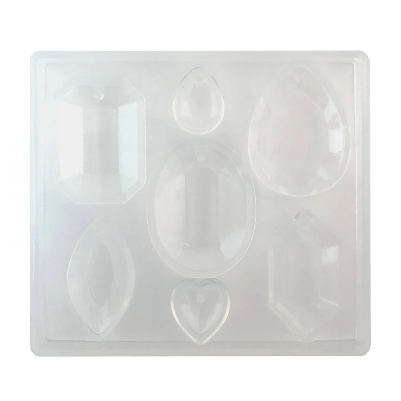 Blue Moon Studio™ UV Resin Craft Faceted Gems Flat Mold