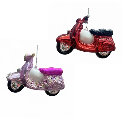 Assorted 4.5" Glass Motorbike Ornament, 1pc. by Ashland®