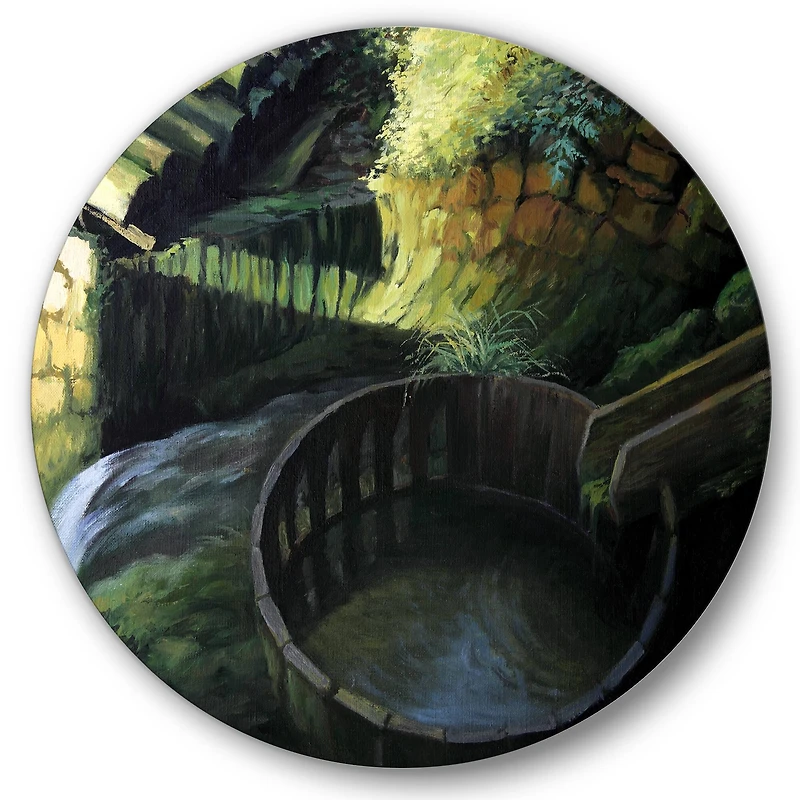 Designart - Old Watermill In Nature Landscape