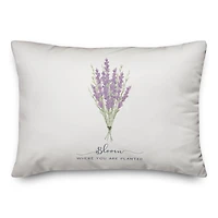 Bloom Where Planted 14" x 20" Throw Pillow