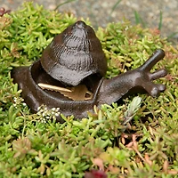 6" Garden Snail Secret Key Holder
