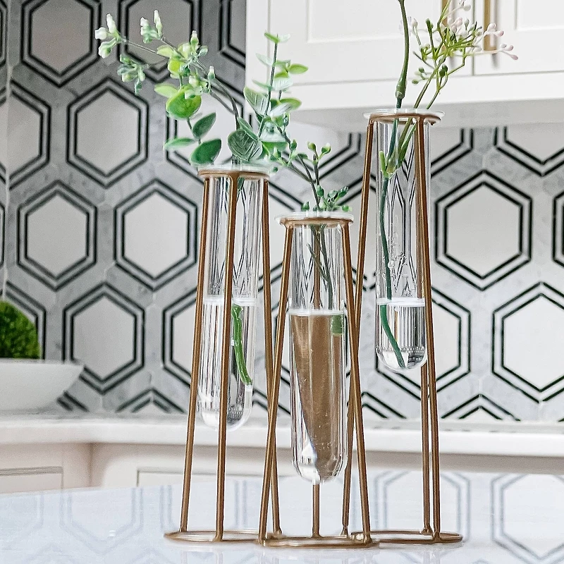 Kate Aspen® Test Tube Flower Vase Set