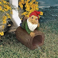 Design Toscano 10.5" Stormy the Gnome Gutter Guardian Downspout Statue