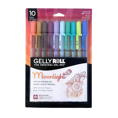 Gelly Roll® Moonlight® Bold Line 10 Color Twilight/Daylight Gel Pen Set