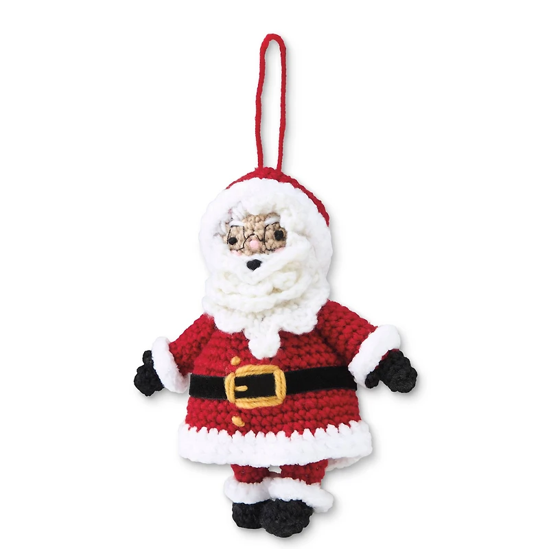 Intermediate Santa Amigurumi Crochet Ornament Kit by Loops & Threads®