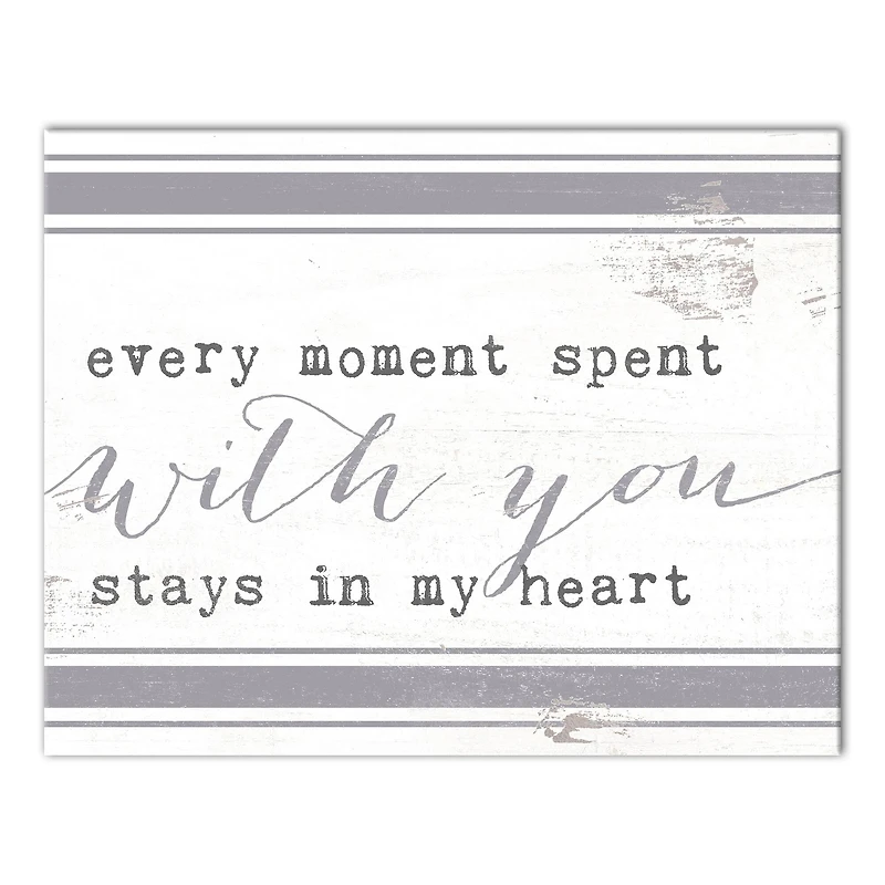 Every Moment Spent With You 11" x 14" Canvas Wall Art