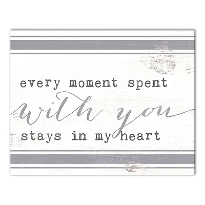 Every Moment Spent With You 11" x 14" Canvas Wall Art