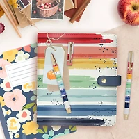 Pukka Pads Black Ink Metal Gel Pen Pack 6