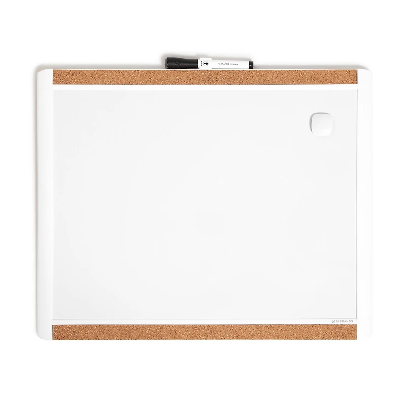 U Brands PINIT White 20" x 16 Magnetic Dry Erase Board