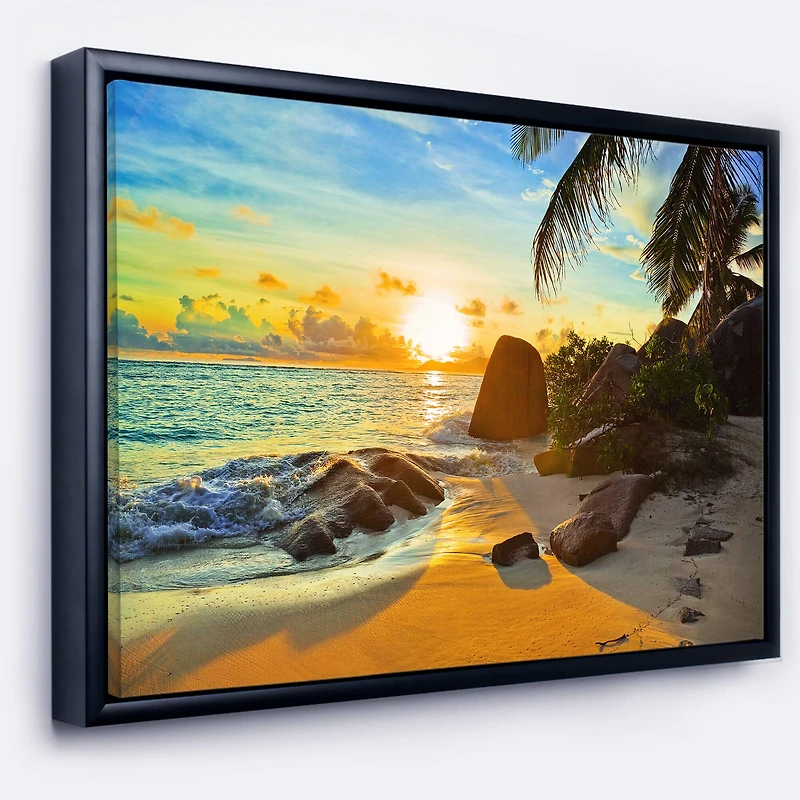 Designart - Sunset in Tropical Beach