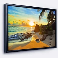 Designart - Sunset in Tropical Beach
