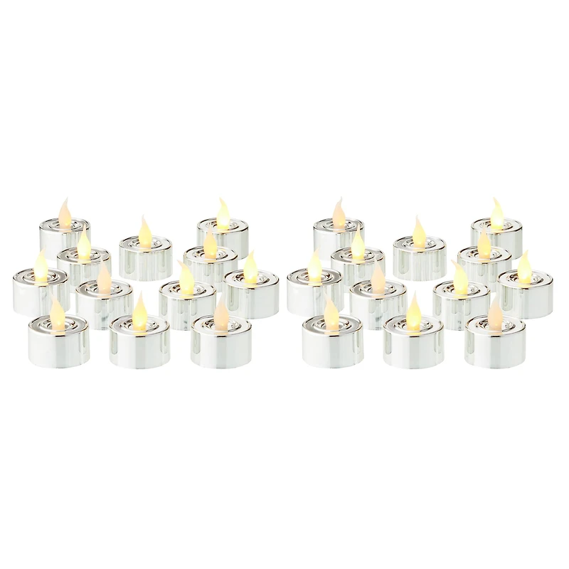 Silver LED Silver Tealight Candles, 24ct. by Ashland®
