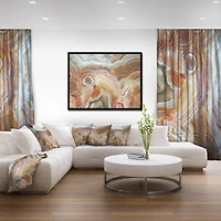 Designart - Strips and Ovals on Agate