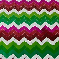 JAM Paper Red Foil Merry Christmas, Green Greetings & Green Red Stripe Gift Wrap Set