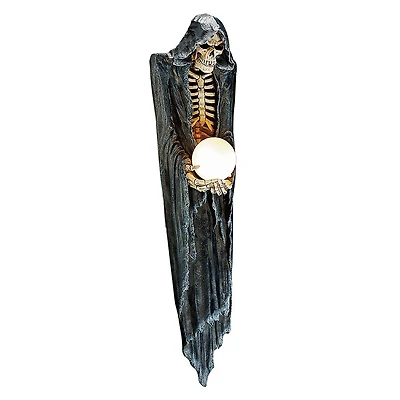 Design Toscano 2.8ft. The Grim Reaper Illuminated Wall Sculpture