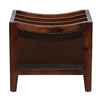 Brown Wood Traditional Magazine Rack Holder
