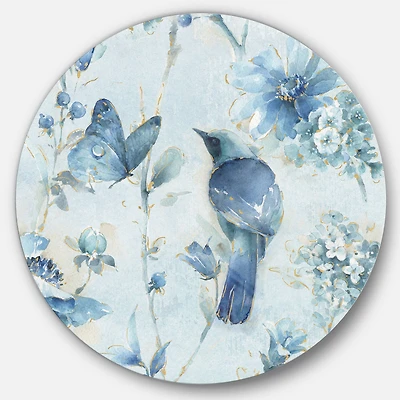 Designart - Indigold Watercolor Flower III