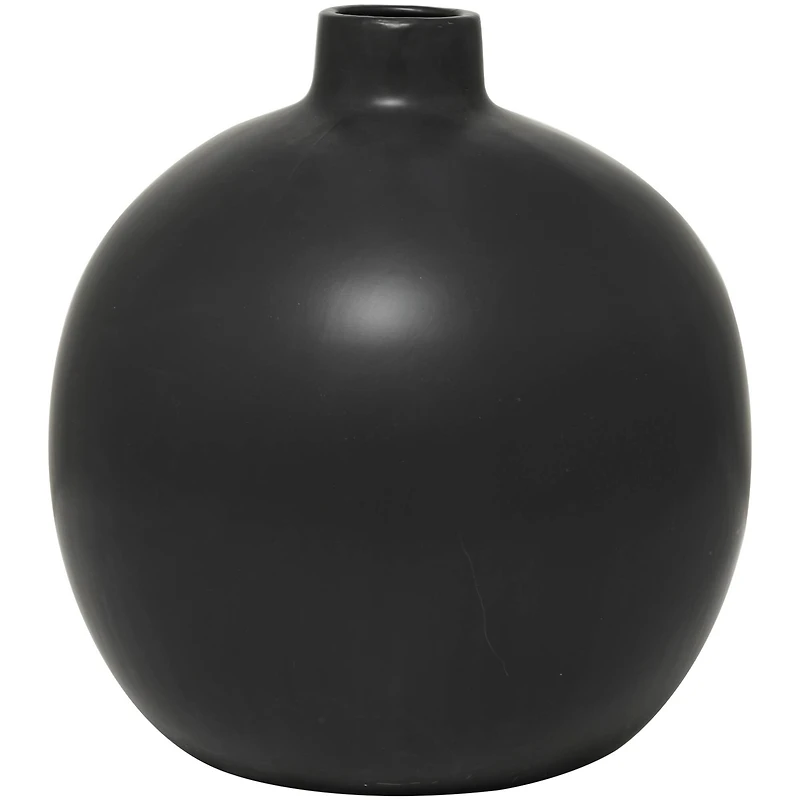 17" Modern Round Ceramic Vase