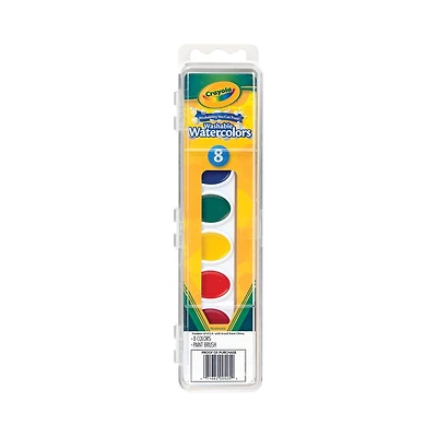 Crayola® 8 Color Washable Watercolor Set
