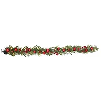 6ft. Pre-Lit Red Ornament & Berry Garland by Ashland®