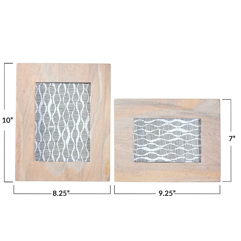 Hello Honey® 2 Pack Sandstone Photo Frame