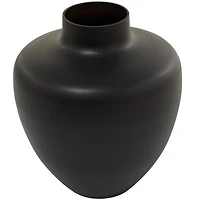 The Novogratz Black Glass Vase 12" x 12" x 13"