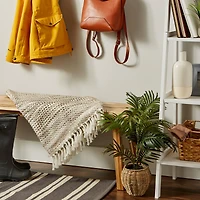 DII® Natural Tone Diagonal Stripe Acrylic Throw