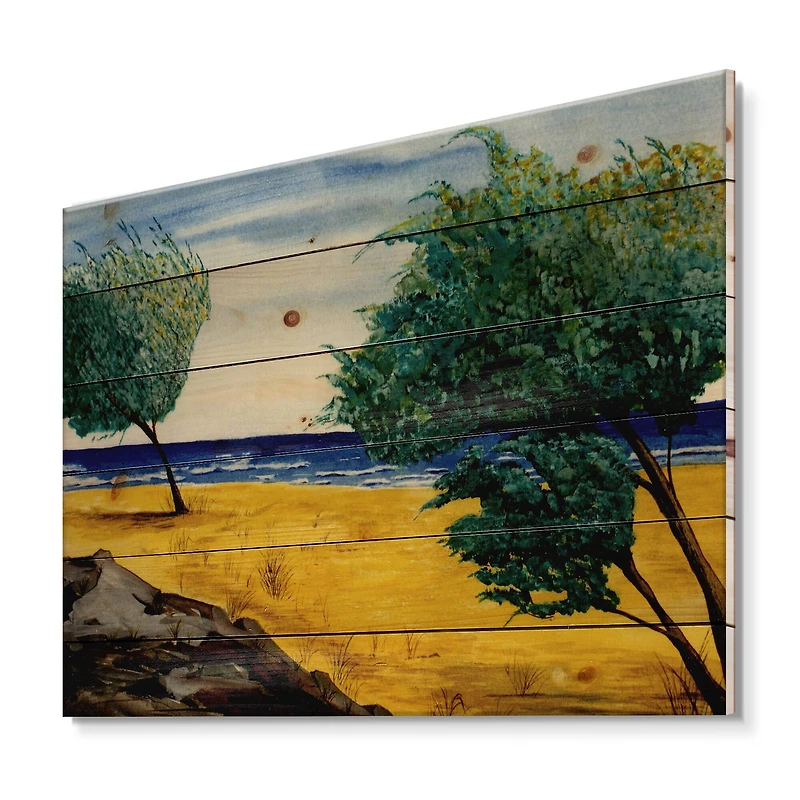 Designart - Orange Beach By The Coastline