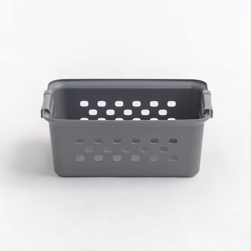 IRIS Gray 7qt. Small Organizer Storage Basket