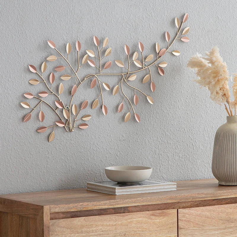 Habitat Decor 26" Gold Edat Branches Metal Wall Art 
