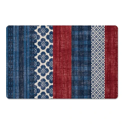 Designs Direct Patriotic Patchwork Floor Mat
