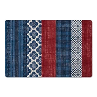 Designs Direct Patriotic Patchwork Floor Mat