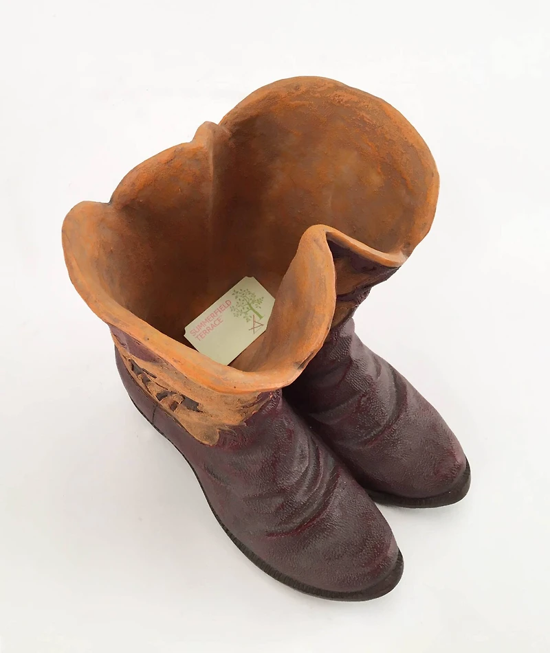 12" Cowboy Boots Planter