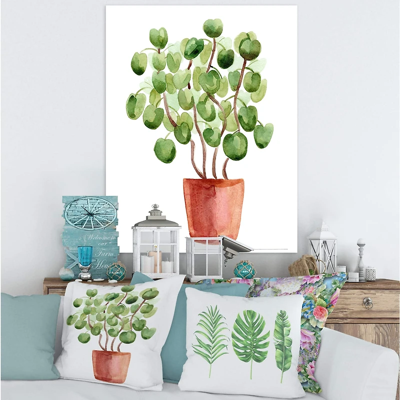 Designart - Chinese Money Plant In Pot