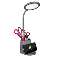OttLite Organizer LED Lamp with Wireless Charging
