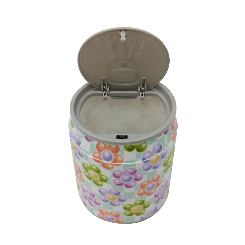 6.25" Flowers & Checkered Tabletop Container by Creatology™
