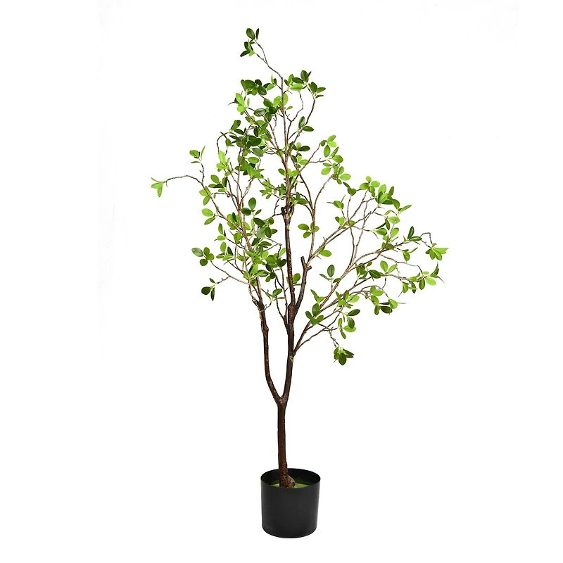 4ft. Potted Artificial Milan Leaf Tree