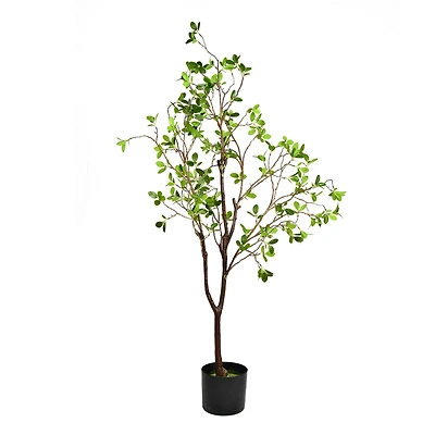 4ft. Potted Artificial Milan Leaf Tree