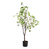 4ft. Potted Artificial Milan Leaf Tree
